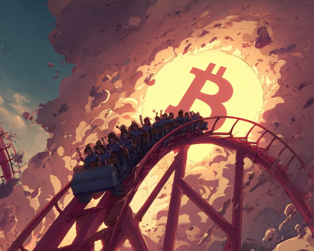 Bitcoin Rollercoaster Down